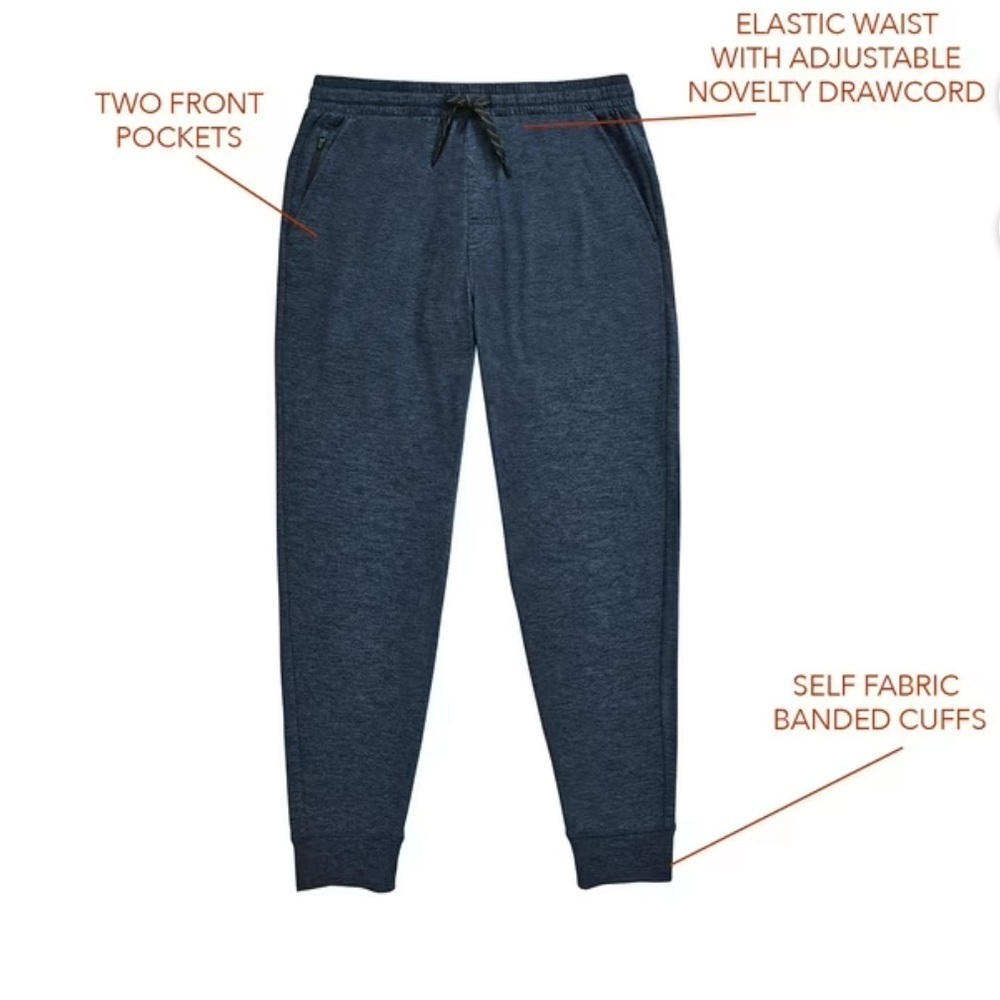 MEMBERS MARK Men's Sleep/Lounge Favorite Soft Joggers 4 Way Stretch